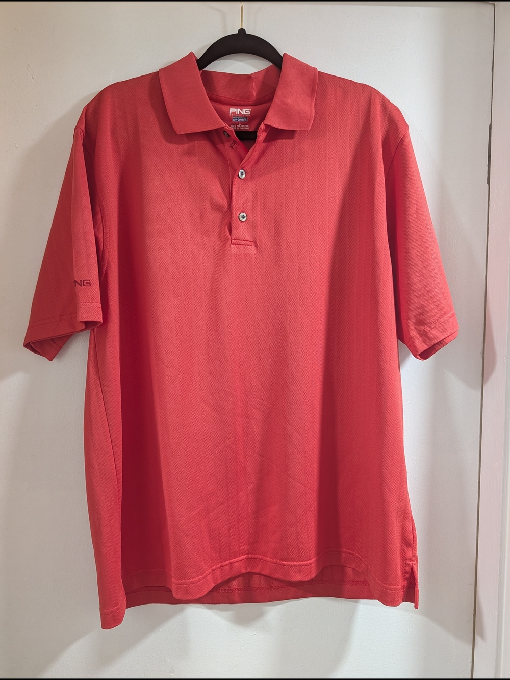 PING Men's Coral-Red Performance Polo